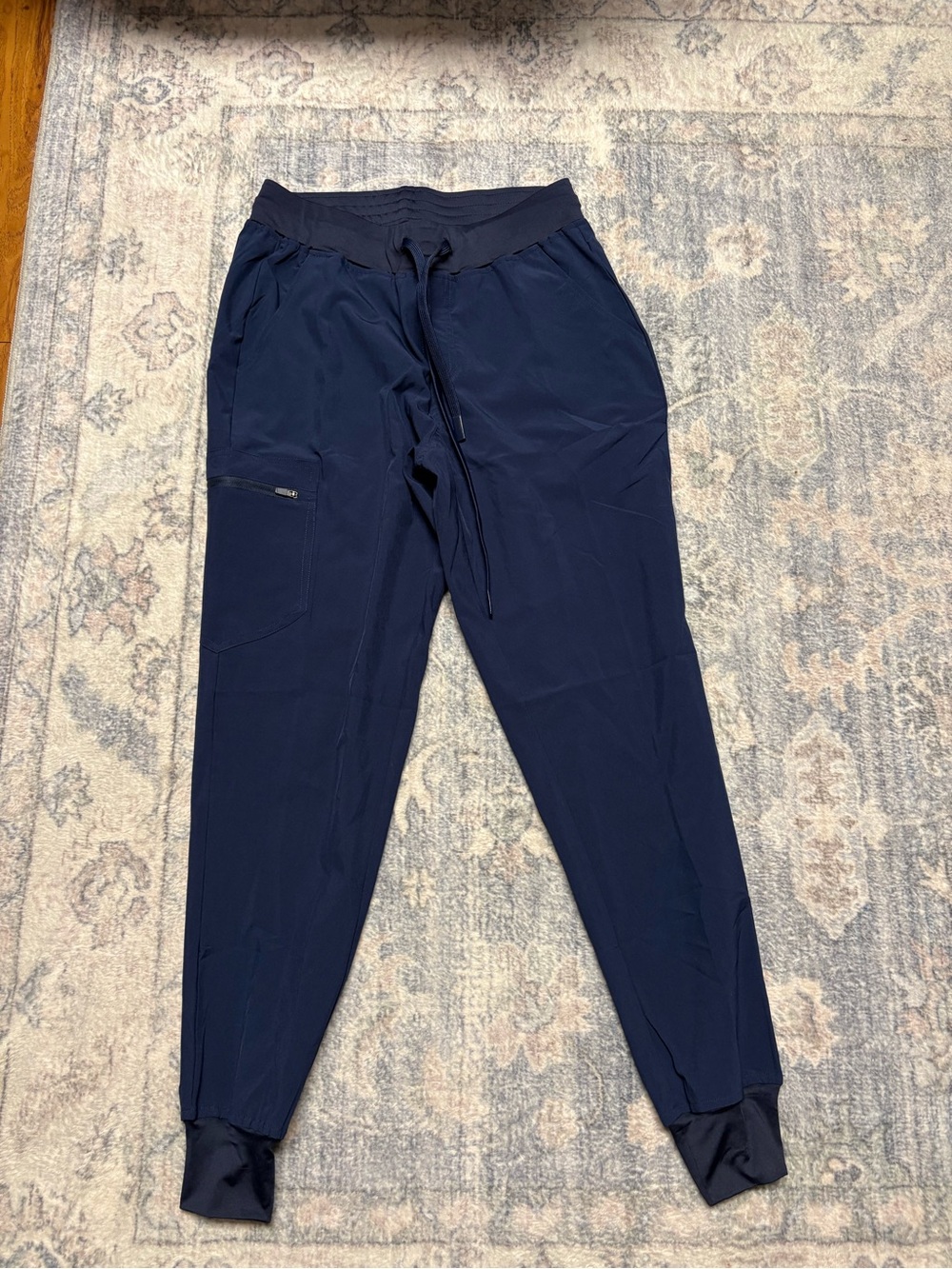 Women's Navy Drawstring Scrub Pants